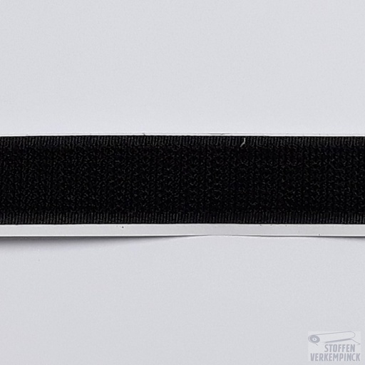 [EM-31420-310] Klittenband Zelfklevend Haak 20mm Zwart