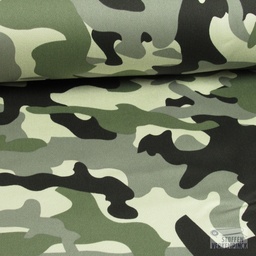 [096-0864-213] Knitted Denim Camo Grijs