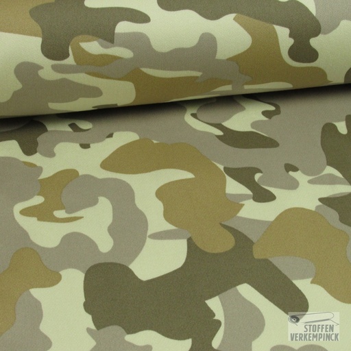 [096-0864-090] Knitted Denim Camo Zand