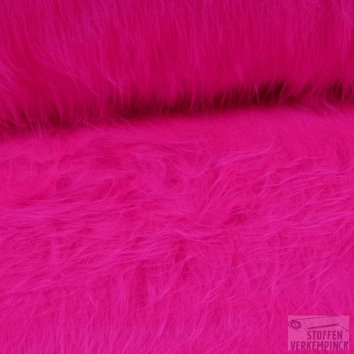 [MC-PELO LARGO-4004] Langharig Nepbont Fuchsia