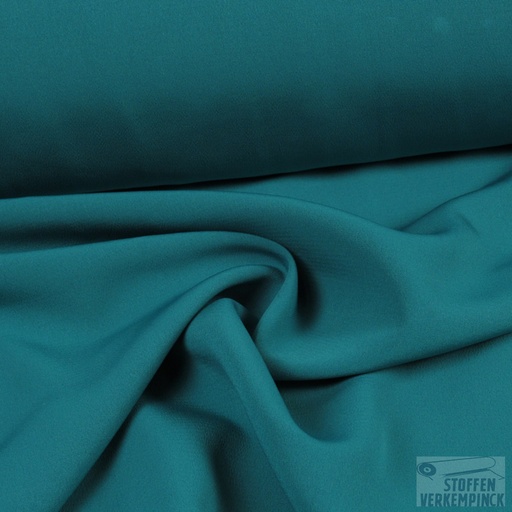 [MC-KOSHIBO L-6014] Crepe Mousseline Licht Petrol