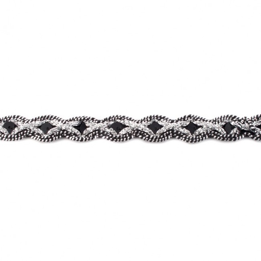 [KV-10519] Paillettenband 2-kleurig