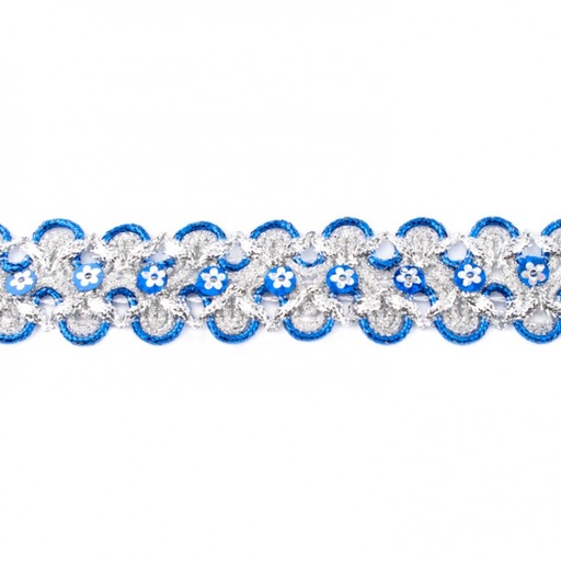 [KV-30025] Paillettenband Bloem 2-kleurig