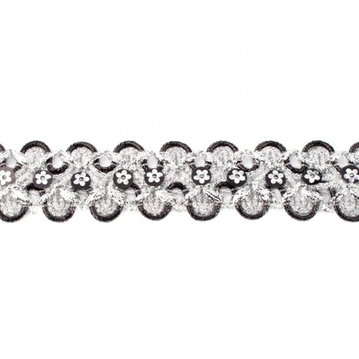 [KV-30033] Paillettenband Bloem 2-kleurig