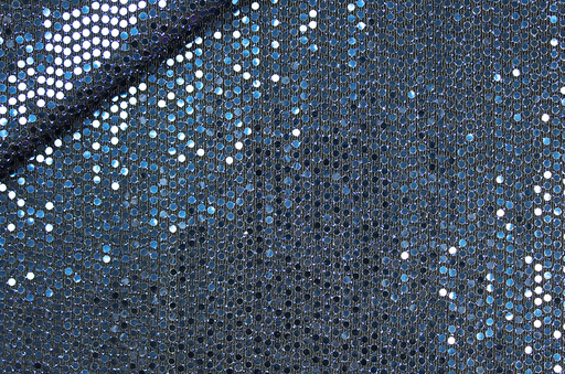 [CI-5401-PAI ELA GINGER-11] Stretch Jersey met pailletten Kobalt