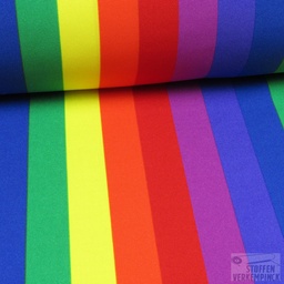 [JO-2140] Polyester Print Rainbow Stripe