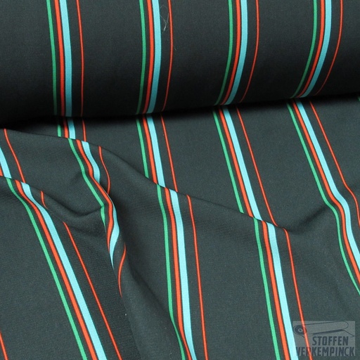 [MAD-STRIPE-CANARD] Polyester Print Strepen Canard