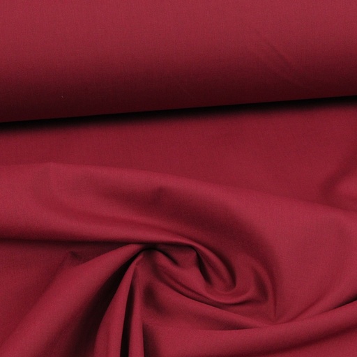 [NO-03121-018] Popeline Polyester Katoen Bordeaux