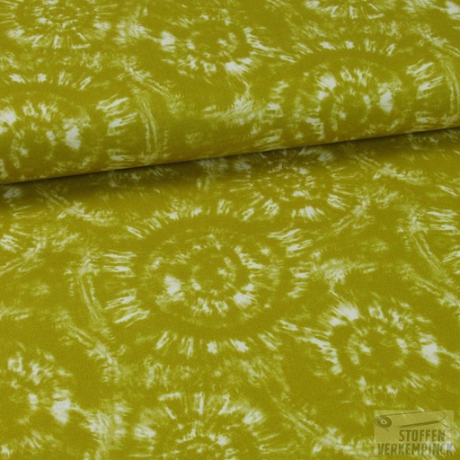 [028-09576-003] Popeline dig. tie-dye - oker