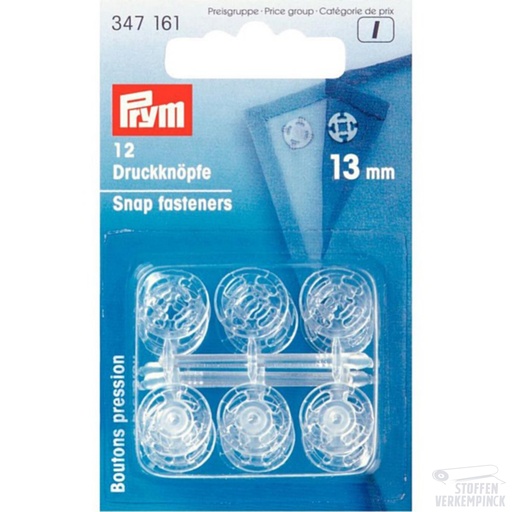 [022.347161-KRT] Prym Aannaaidrukknopen 13mm Plastic