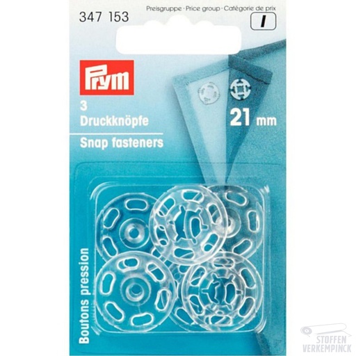 [022.347153-KRT] Prym Aannaaidrukknopen 21mm Plastic