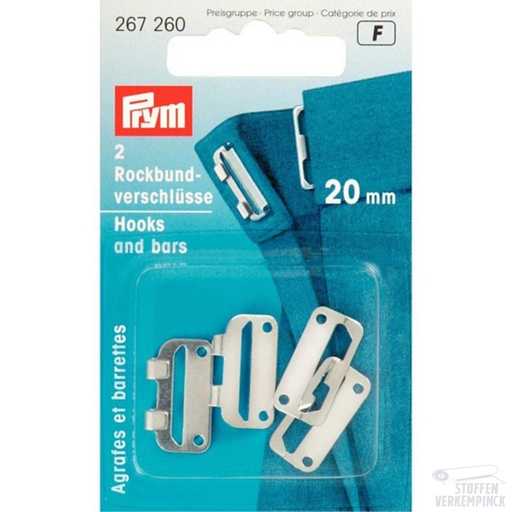 [022.267260-KRT] Prym Rokhaken 20mm Zilver
