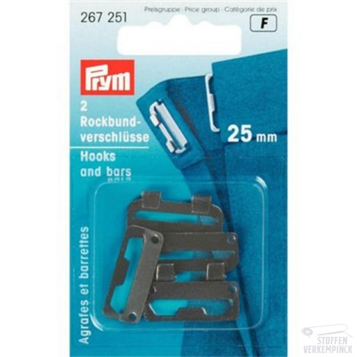 [022.267251] Prym Rokhaken 25mm Zwart