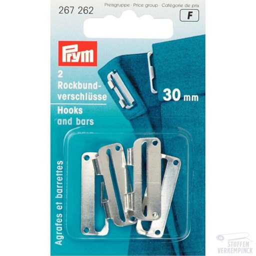 [022.267262] Prym Rokhaken 30mm Zilver